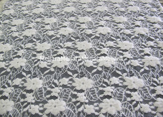 China Tela de estiramento floral escovada lavável do laço/tela de nylon CY-LQ0043 do Spandex do algodão fornecedor