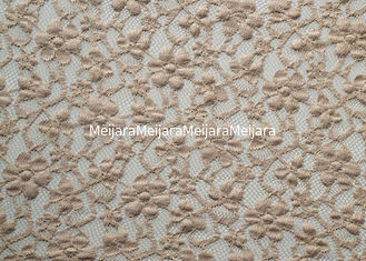 China Por todo o lado na tela de nylon do laço do estiramento de rayon/tela floral elástica CY-LW0104 do laço fornecedor