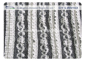 China Tela amigável do laço do estiramento do algodão de Eco para o vestido, vestuário CY-LW0103 Psiquiatra-Resistente fornecedor