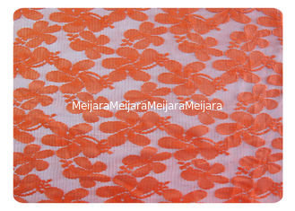 China Tela 100% do laço do poliéster da laranja para o vestido elegante, roupa interior CY-CT8556 fornecedor