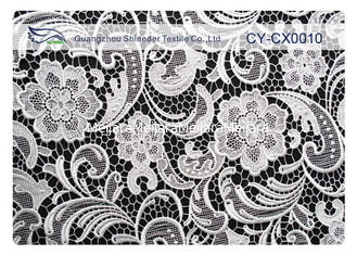 China Tela bordada Eco-Amigável do laço, tecido de algodão de nylon CY-CX0010 do laço fornecedor