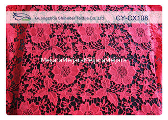 China Forme a tela de nylon bordada roupa interior do laço do algodão/tela feita malha do laço fornecedor