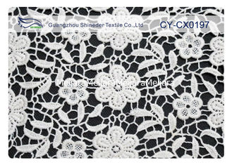 China Tela bordada Eco-Amigável do laço para o vestido de casamento CY-CX0197 fornecedor