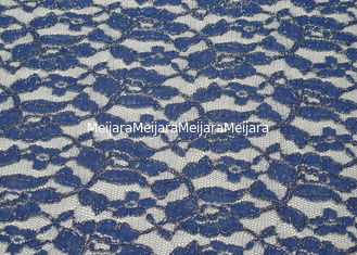 China Azul metálico Eco-Amigável da tela do laço, tela de nylon CY-LW0791 do laço do algodão fornecedor