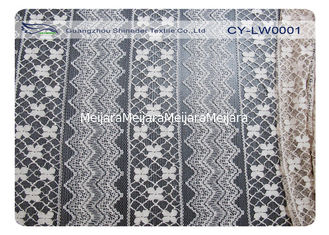 China Da tela de nylon do laço do algodão do vestido algodão amigável CY-LW0001 do nylon 70% de Eco 30% fornecedor