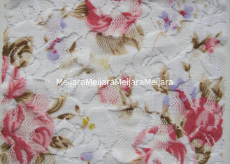 China Tela impressa Digitas branca da flor, nylon de 90% + Spandex CY-LY0090 de 10% fornecedor