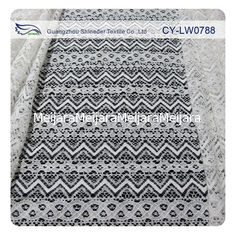 China Tela amarrado do laço do algodão de nylon do jacquard para GV BV do material do vestuário SEU CY-LW0788 fornecedor