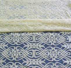 China Da tela de nylon amarela do laço do algodão do voile tingidura Eco-amigável para a decoração CY-DK0035 da cortina fornecedor