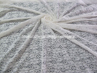 China Tela de nylon do laço do algodão floral do marfim com tingidura livre do AZO para a senhora Pingamento CY-DK0029 fornecedor