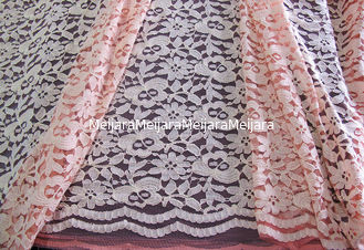 China rosa de nylon da tela de malha do laço do algodão Eco-amigável largura CY-DK0025 de 145CM - de 150CM fornecedor