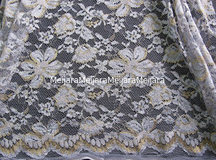 China Tela floral maioria metálica Scalloped preto CY-LW0060 de tingidura Eco-Amigável do laço fornecedor
