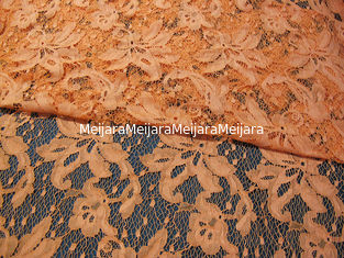 China AZO de nylon da tela de malha do laço do algodão alaranjado que tinge-se para o vestuário SYD-0001 das senhoras fornecedor