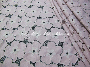 China Tela de nylon do laço do algodão pesado floral/tela branca SYD-0005 do laço do estiramento fornecedor