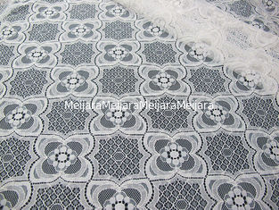 China Marfim de nylon feito malha da tela do laço do algodão do tule para o pijama SYD-0007 Eco-Amigável fornecedor