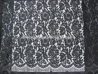 China Do preto amarrado floral de nylon da tela de malha do laço de rayon do algodão GV amigável BV de Eco SEU fornecedor