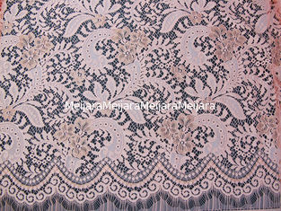 China Tela de nylon do laço dos vestidos de casamento de rayon do algodão alaranjado elegante Nenhum-Elástica fornecedor