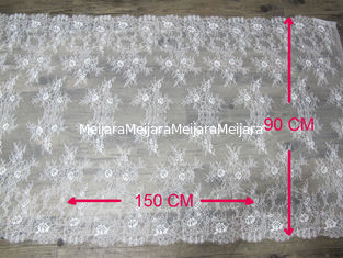 China Nupcial branco da tenacidade alta por todo o lado no laço para o vestido de casamento CY-HB0457 fornecedor