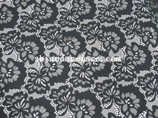 China Projeto simples da cavidade da flor da tela de nylon preta do laço do algodão para o fato SYD-0174 fornecedor