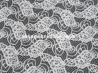 China Lazer/tela de nylon do laço algodão doce do estilo excelente para o vestido longo encantador branco SYD-0188 fornecedor