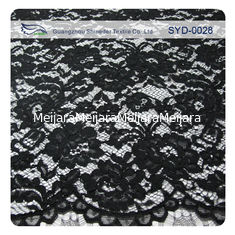 China Tela amarrado do laço do macramé preto moderno pela jarda, Eco-Amigável fornecedor