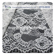 China A tela amarrado do laço da flor de Chantilly do vestido preto/bordou a tela do laço fornecedor