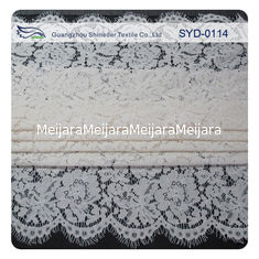 China Tela nupcial amarrado branca para o casamento, tela do laço do laço do bordado fornecedor