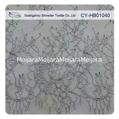 China Laço nupcial floral encantador macio fino de Chantilly, laço de nylon do vestido de casamento da vieira fornecedor