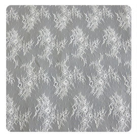 Tela de tingidura amigável de Eco, laço de nylon nupcial de Chantilly da flora com material de nylon fornecedor