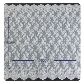 Chantilly floral afiado Scalloped o laço, BV/SEU vestido nupcial 150 x 300 cm fornecedor