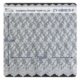 Chantilly floral afiado Scalloped o laço, BV/SEU vestido nupcial 150 x 300 cm fornecedor