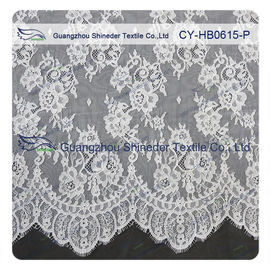 Chantilly floral afiado Scalloped o laço, BV/SEU vestido nupcial 150 x 300 cm fornecedor