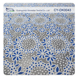 Neutralização colorida círculo do poliéster do algodão por todo o lado na tela do laço da flor para a roupa da criança fornecedor