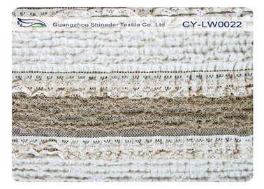 Tela de nylon do laço de Streth do Spandex do algodão para GV CY-LW0022 do Nightwear do roupa interior fornecedor