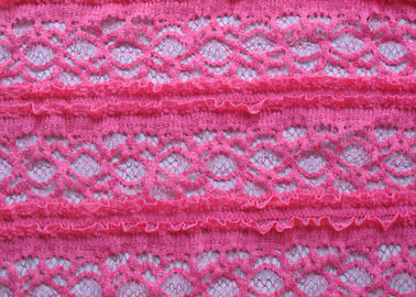 O rosa delicado fêz crochê o estiramento da tela do laço no vestuário das senhoras, Psiquiatra-Resistente fornecedor