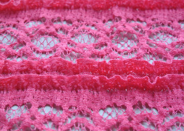 O rosa delicado fêz crochê o estiramento da tela do laço no vestuário das senhoras, Psiquiatra-Resistente fornecedor