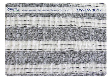 Tela encantador dramática para o saco da camisa, tela CY-LW0017 do laço do estiramento do Spandex do poliéster fornecedor
