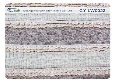 Tela solúvel em água do laço do estiramento do OEM/ODM, tela de nylon CY-LW0022 do Spandex do algodão fornecedor