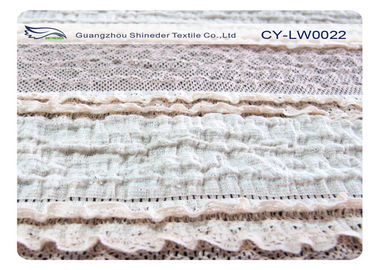 Tela solúvel em água do laço do estiramento do OEM/ODM, tela de nylon CY-LW0022 do Spandex do algodão fornecedor