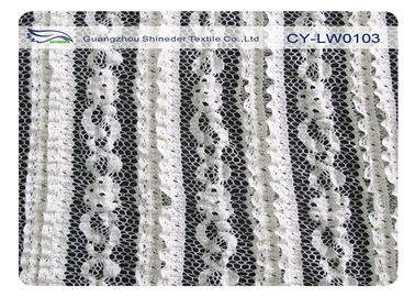 Tela amigável do laço do estiramento do algodão de Eco para o vestido, vestuário CY-LW0103 Psiquiatra-Resistente fornecedor