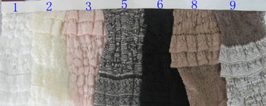 Tela cinzenta delicada do laço do estiramento para o Nightwear, GV CY-LW0182 de matéria têxtil do fundamento fornecedor