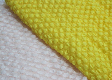Tela, nylon/Spandex e algodão elásticos flexíveis do laço da bolha flexível fornecedor