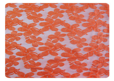 Tela 100% do laço do poliéster da laranja para o vestido elegante, roupa interior CY-CT8556 fornecedor
