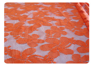 Tela 100% do laço do poliéster da laranja para o vestido elegante, roupa interior CY-CT8556 fornecedor