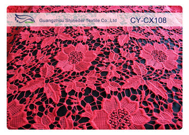 Forme a tela de nylon bordada roupa interior do laço do algodão/tela feita malha do laço fornecedor