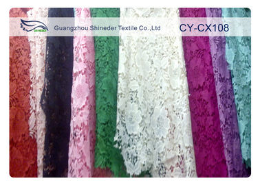 Forme a tela de nylon bordada roupa interior do laço do algodão/tela feita malha do laço fornecedor