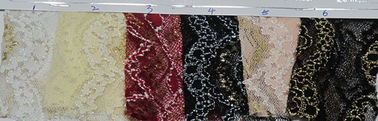 Da tela metálica do laço do roupa interior material de nylon CY-LW0798 do Spandex do poliéster fornecedor