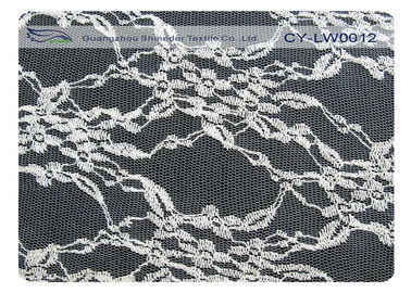 tela Scalloped nylon do laço do algodão da largura de 150cm para os vestidos de casamento CY-LW0012 fornecedor