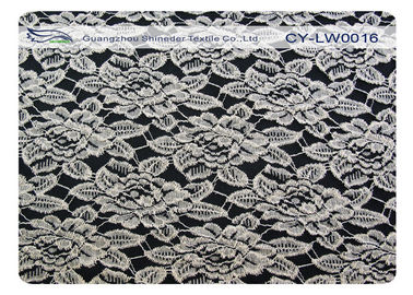 Tela de nylon do laço do algodão respirável, OEM da tela do laço da flor/ODM CY-LW0016 fornecedor