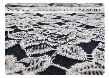 Tela de nylon do laço do algodão respirável, OEM da tela do laço da flor/ODM CY-LW0016 fornecedor