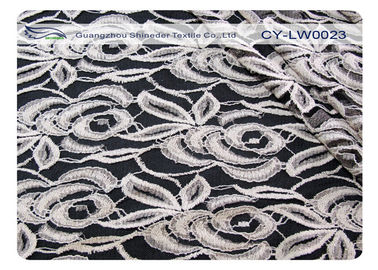 A tela de nylon do laço do algodão elástico para Underdress nylon de 30% + o algodão CY-LW0023 de 70% fornecedor